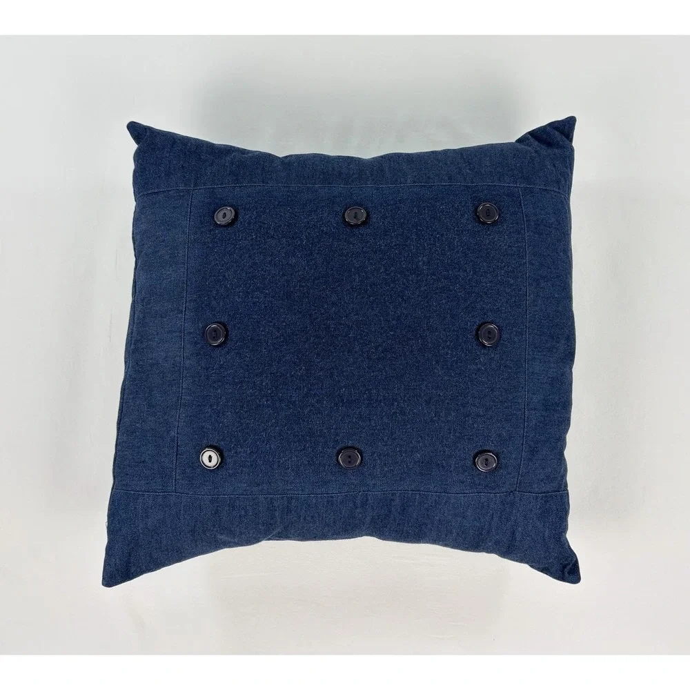 Handmade Interchangeable Button On Quilted Seasonal Holiday Pillow Cover Set 6pc